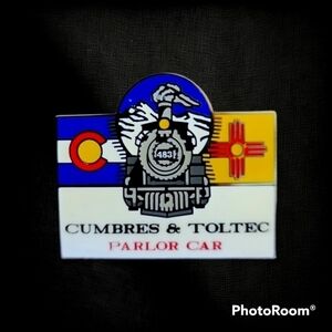 5/$25 CUMBRES & Toltec Parlor Car Historic Landmark Hat Lapel Pin